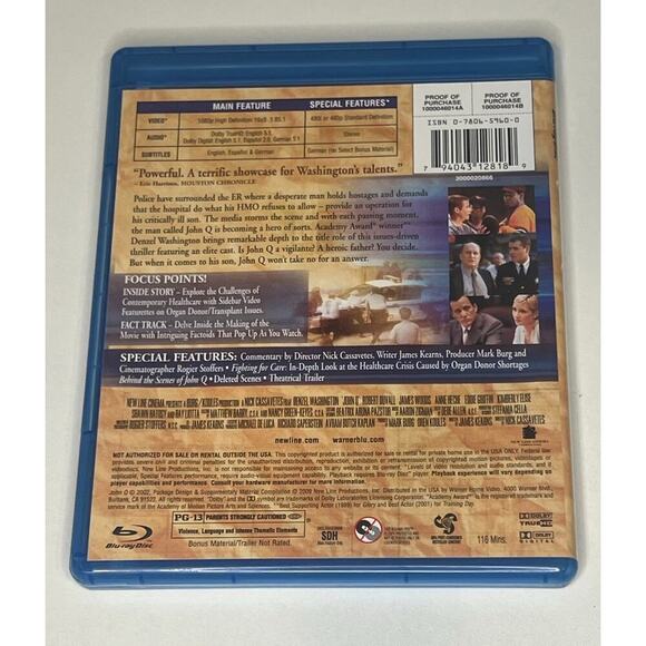John Q on Blu Ray - Picture 2 of 3